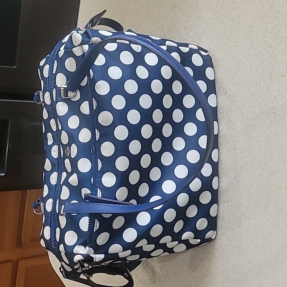 Kate Spade Polkat dot Diaper Bag Blue